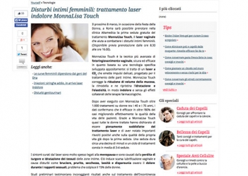 Disturbi intimi femminili: il trattamento laser indolore MonnaLisa Touch